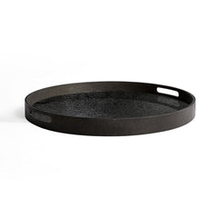 Aged Mirror Tray - Black