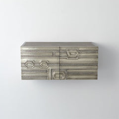 Abstract Floating Block Cabinet