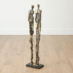 Abstract Couple Sculpture-Brass