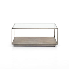 Abel Sunburst Square Coffee Table - Open Box
