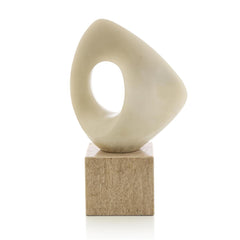 Abstract Loop Sculpture on Marble