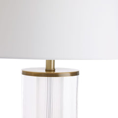 Adelaide Lamp - Clear and Brass