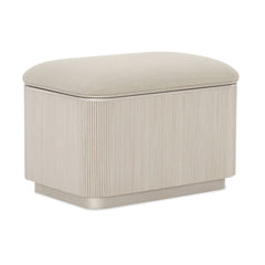 Adoration Storage Bench - White, Beige