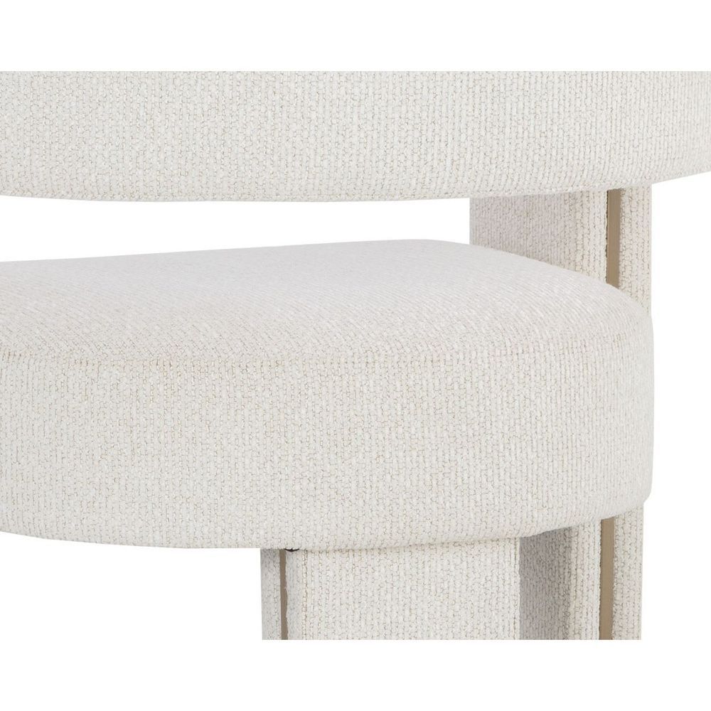 Adamina Dining Armchair - Rhea Light Barley - Clearance
