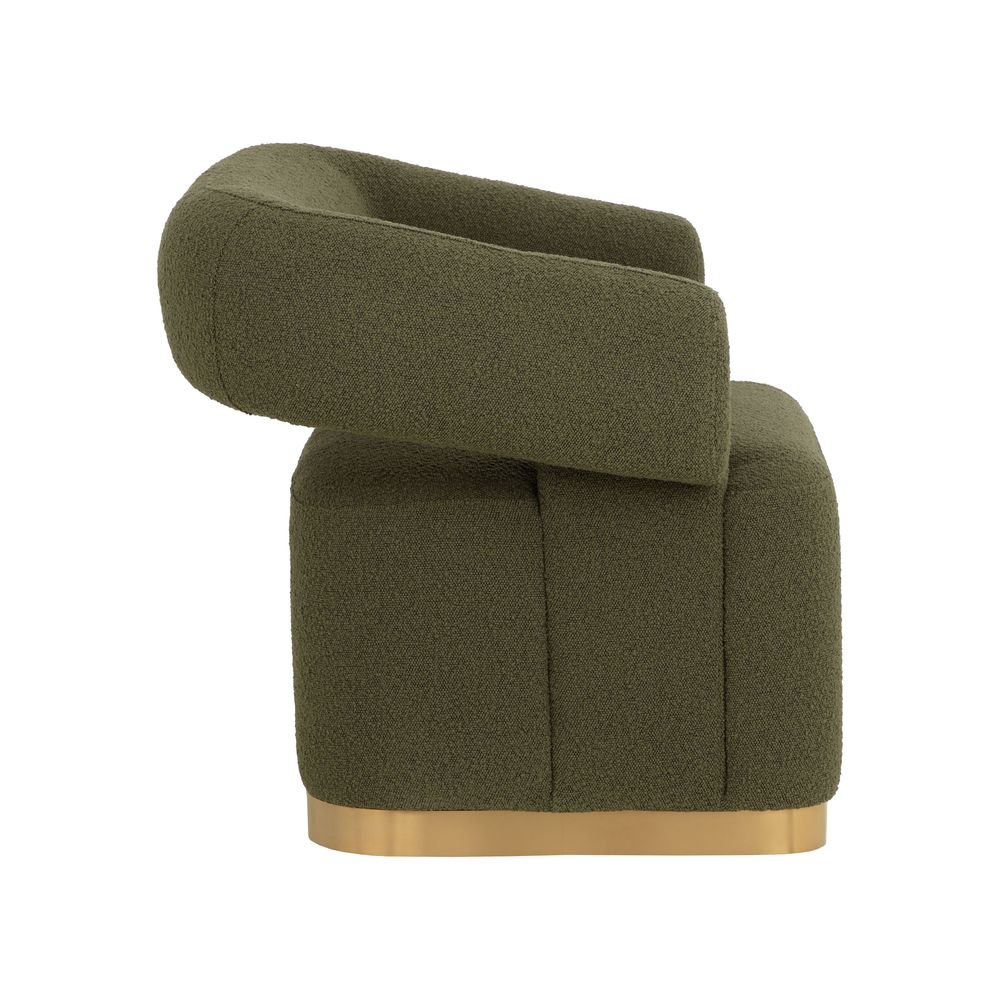Aggie Swivel Lounge Chair - Copenhagen Olive