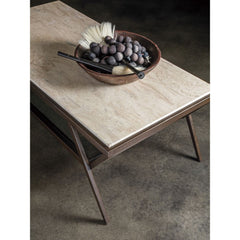 Adamo Cafe Cocktail Table - Medium Brown