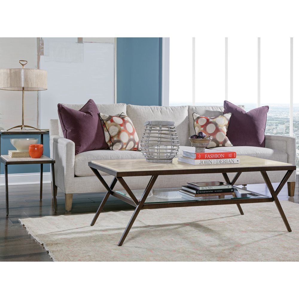 Adamo Cafe Cocktail Table - Medium Brown