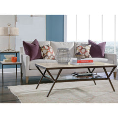 Adamo Cafe Cocktail Table - Medium Brown