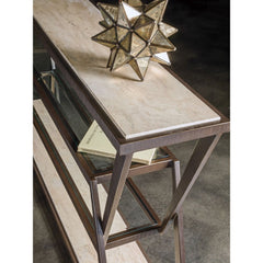 Adamo Cafe Console - Medium Brown