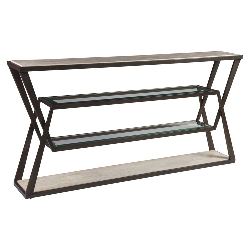 Adamo Cafe Console - Medium Brown