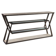 Adamo Cafe Console - Medium Brown