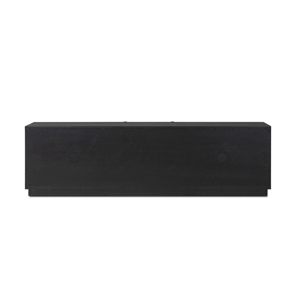 Adolfo Media Console - Modern Black Ash