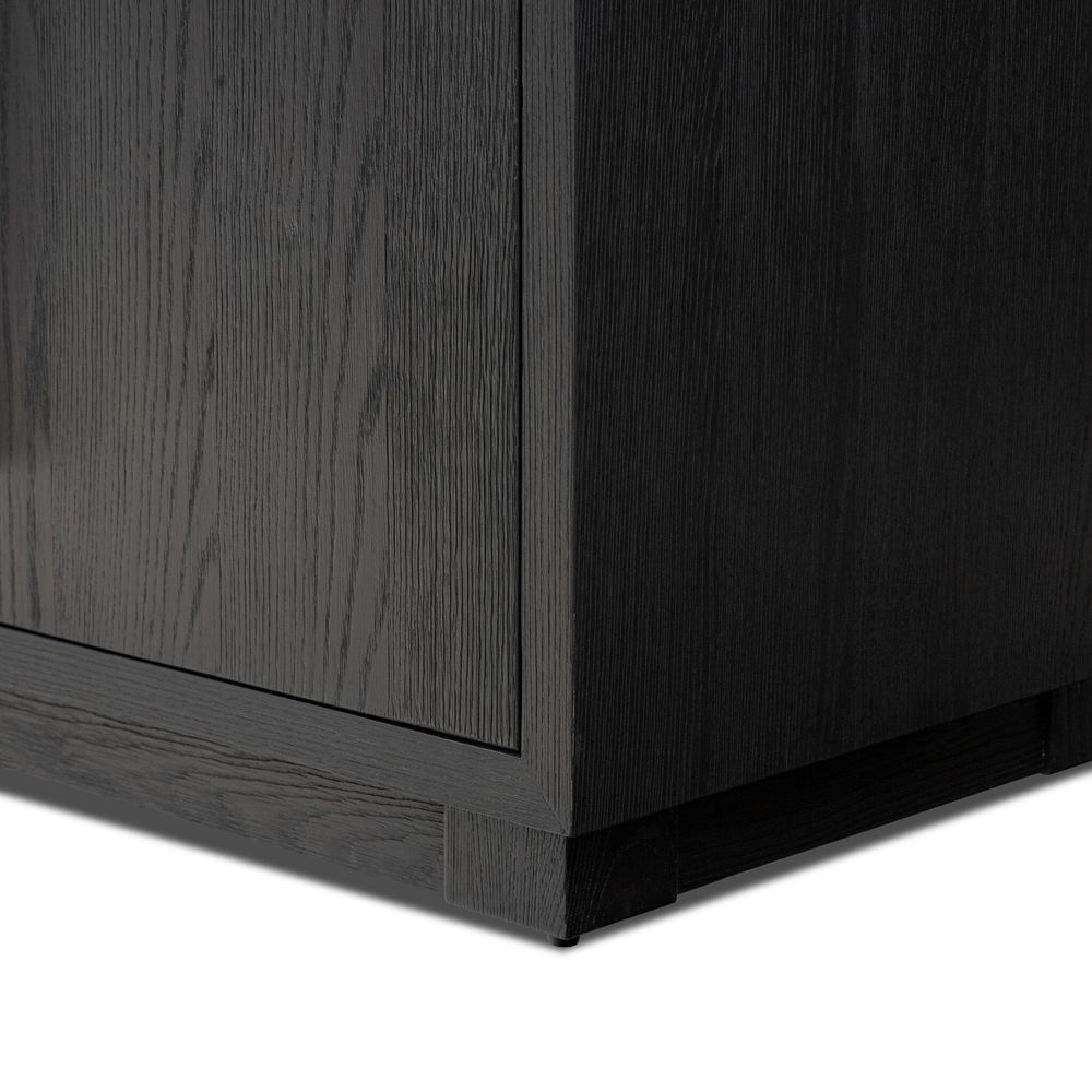 Adolfo Media Console - Modern Black Ash