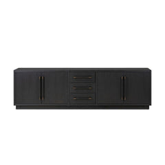 Adolfo Media Console - Modern Black Ash