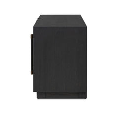 Adolfo Media Console - Modern Black Ash