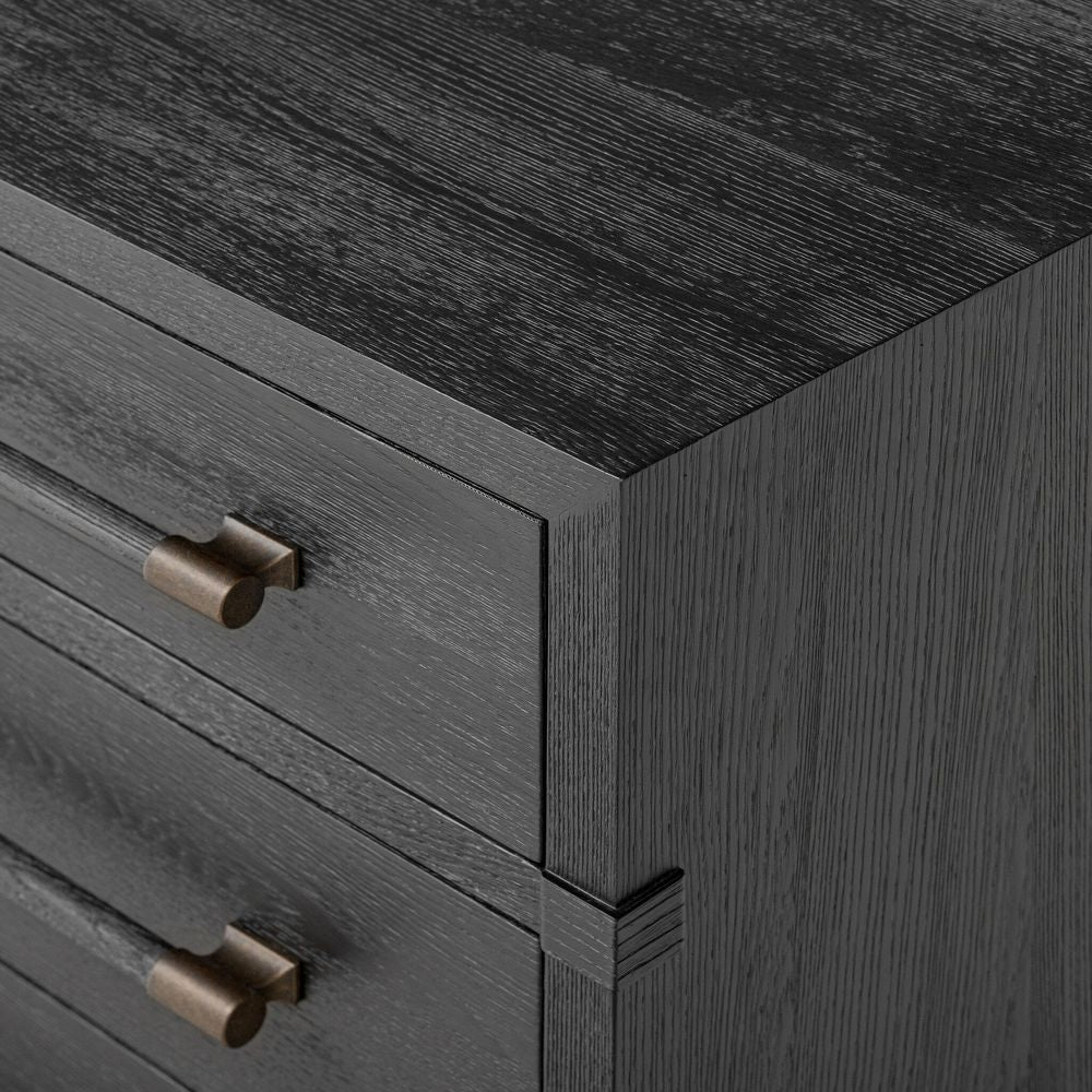 Adolfo Nightstand - Modern Black Ash