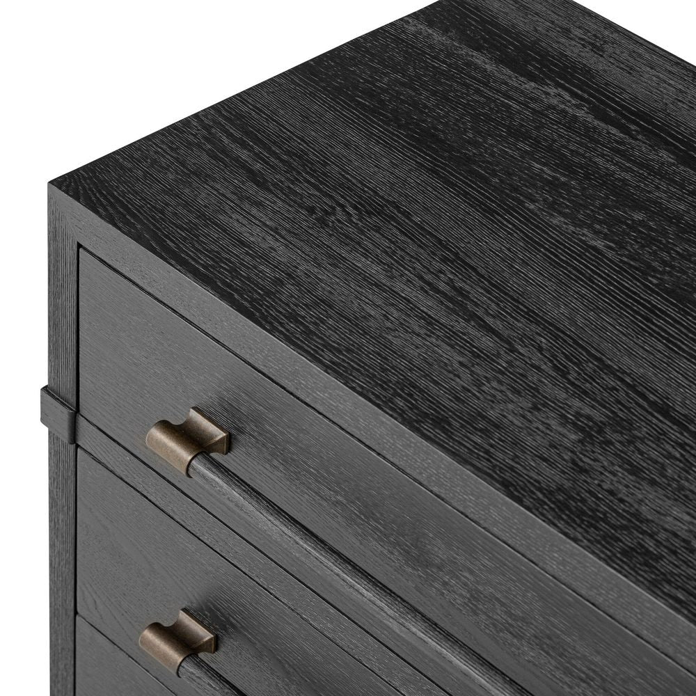 Adolfo Nightstand - Modern Black Ash