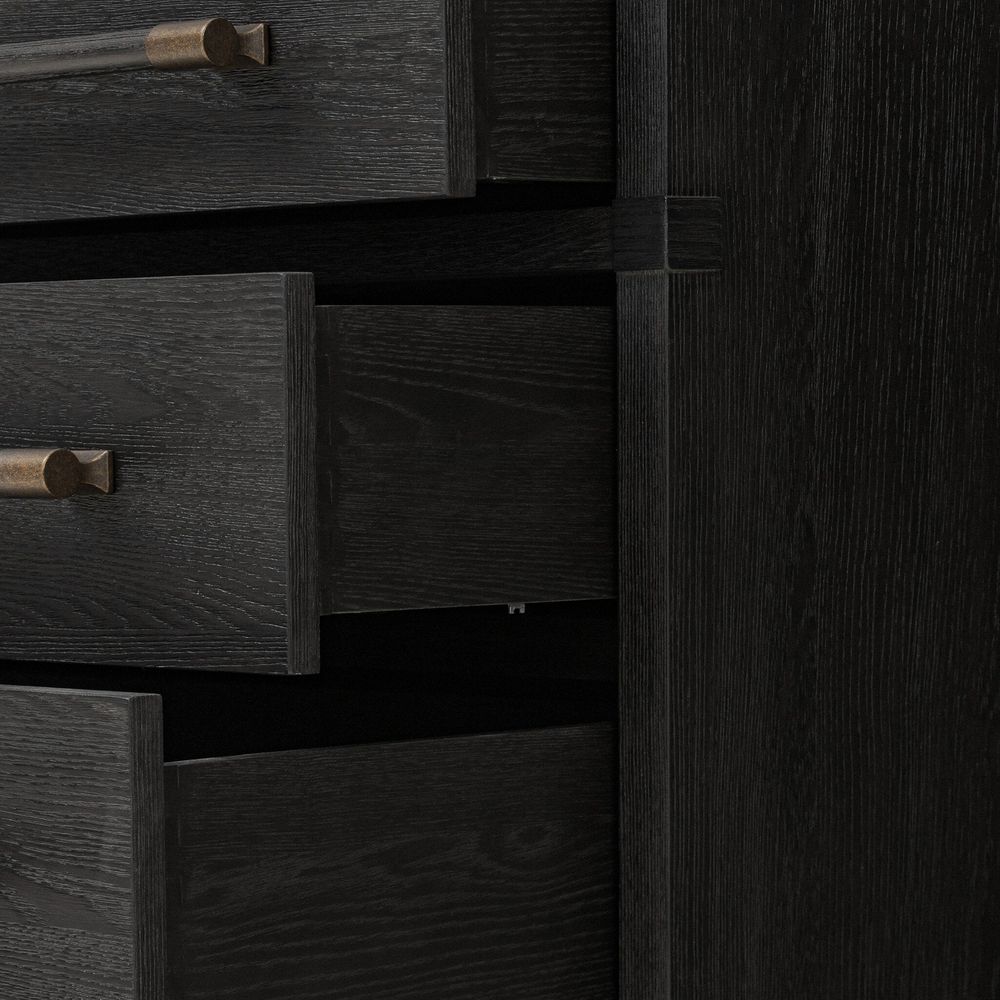 Adolfo Nightstand - Modern Black Ash
