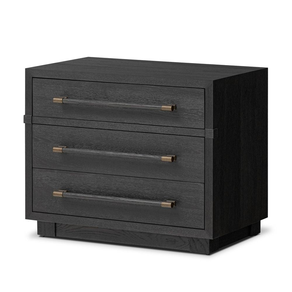 Adolfo Nightstand - Modern Black Ash
