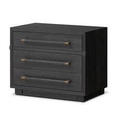 Adolfo Nightstand - Modern Black Ash