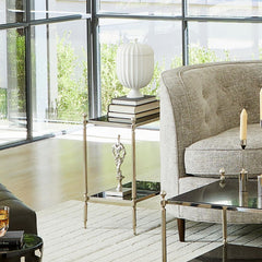 Acorn Side Table-Nickel