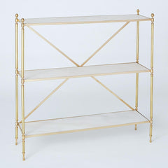 Acorn Open Shelf-Brass