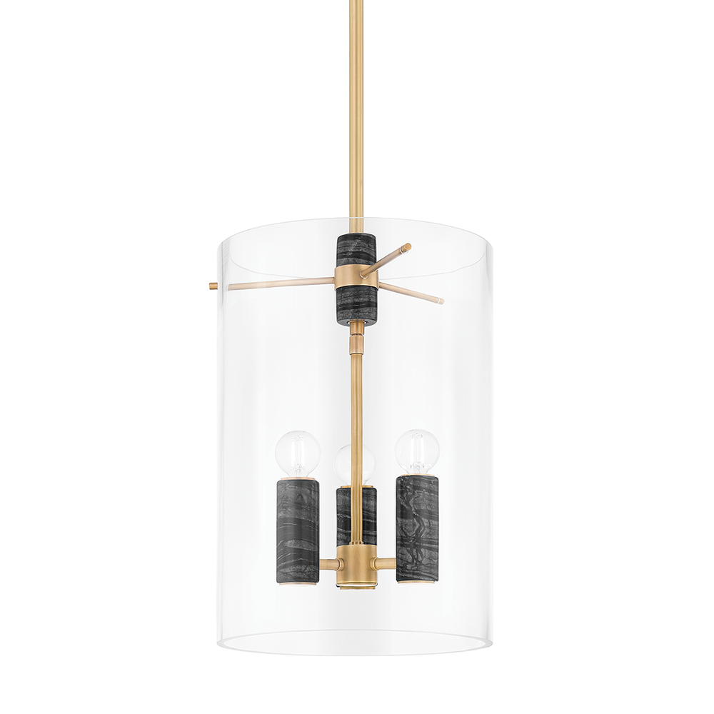 Adonis Lantern - Vintage Brass 3 Lights
