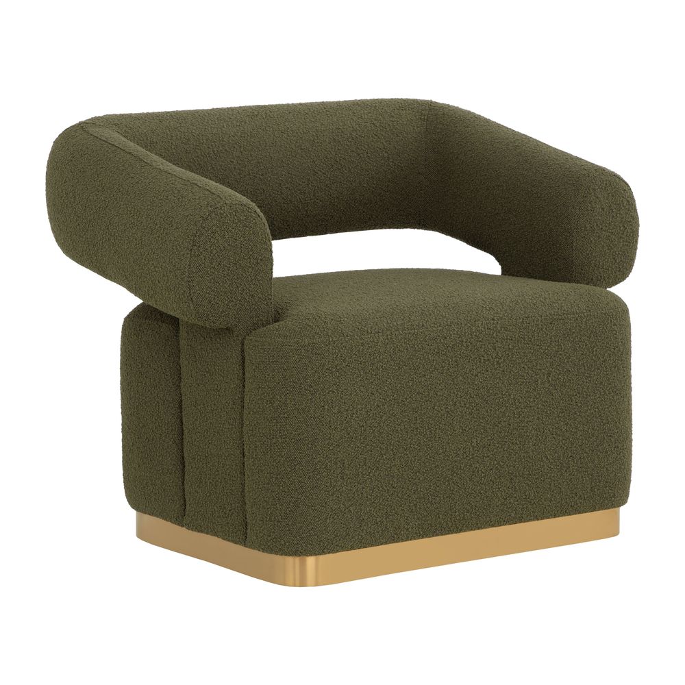 Aggie Swivel Lounge Chair - Copenhagen Olive
