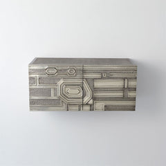 Abstract Floating Block Cabinet