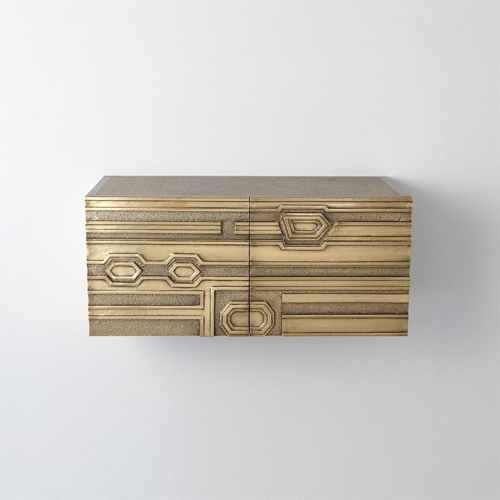 Abstract Floating Block Cabinet