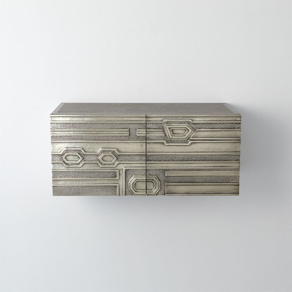 Abstract Floating Block Cabinet