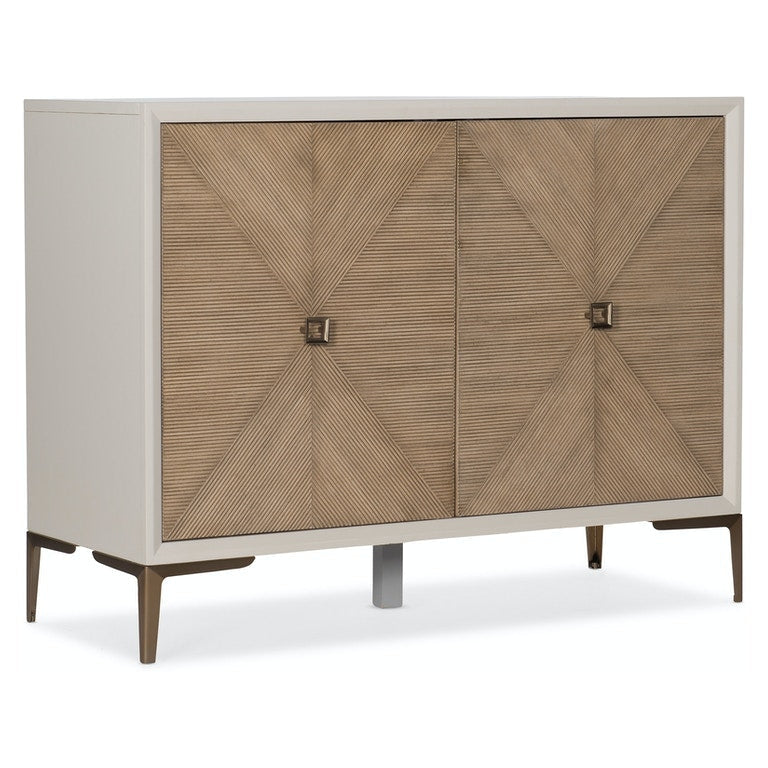 Adele Hall Chest - Beige Off White White - Wood