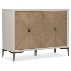 Adele Hall Chest - Beige Off White White - Wood