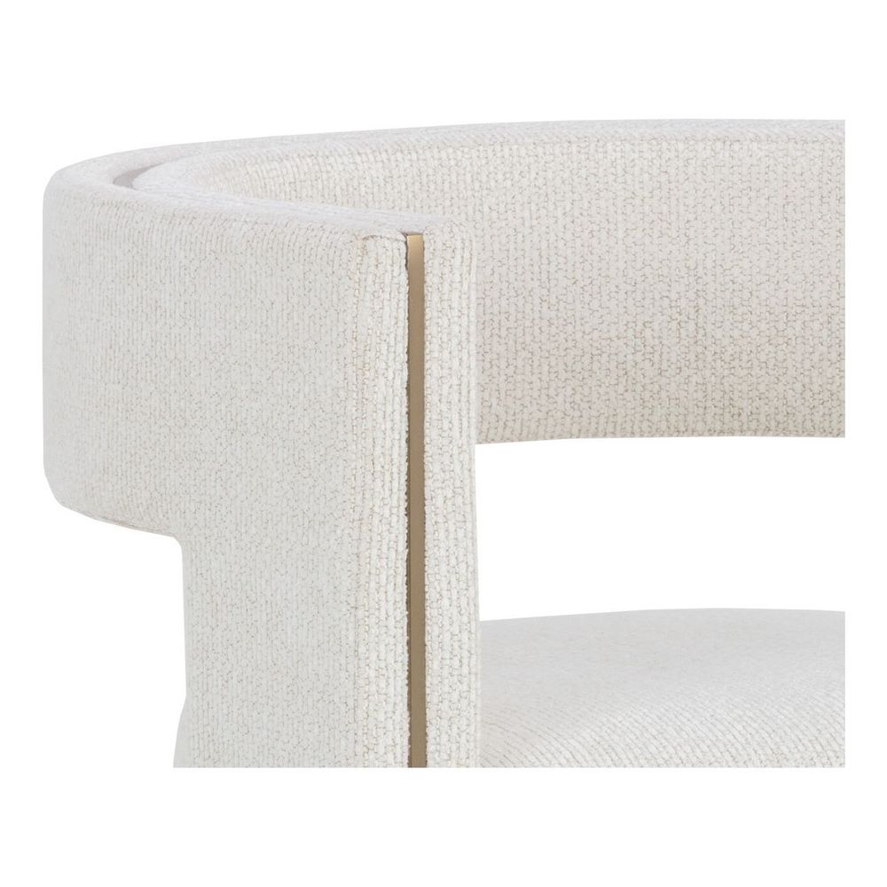 Adamina Dining Armchair - Rhea Light Barley - Clearance
