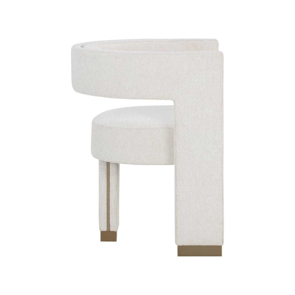 Adamina Dining Armchair - Rhea Light Barley - Clearance
