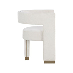 Adamina Dining Armchair - Rhea Light Barley - Clearance