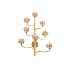 Agave Americana Gold Wall Sconce