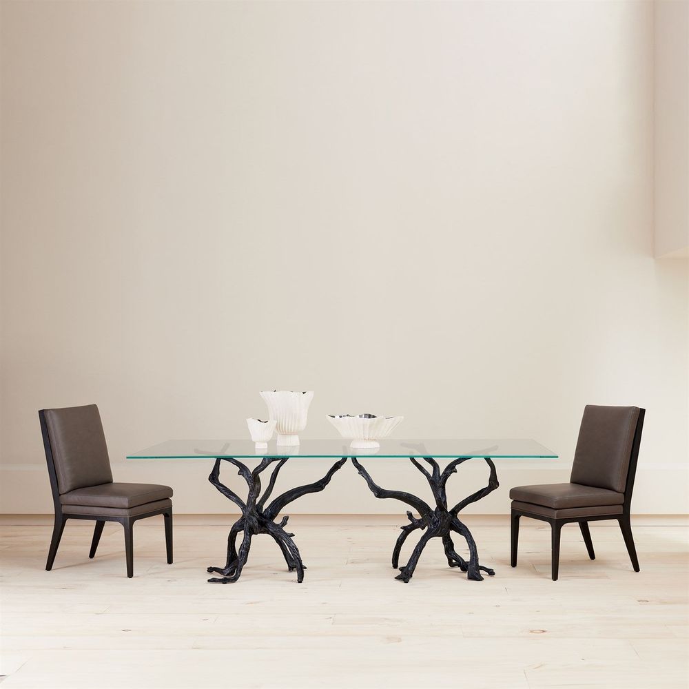 Abbott Dining Chair-Grey Leather