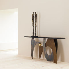 Abstract Couple Sculpture-Brass