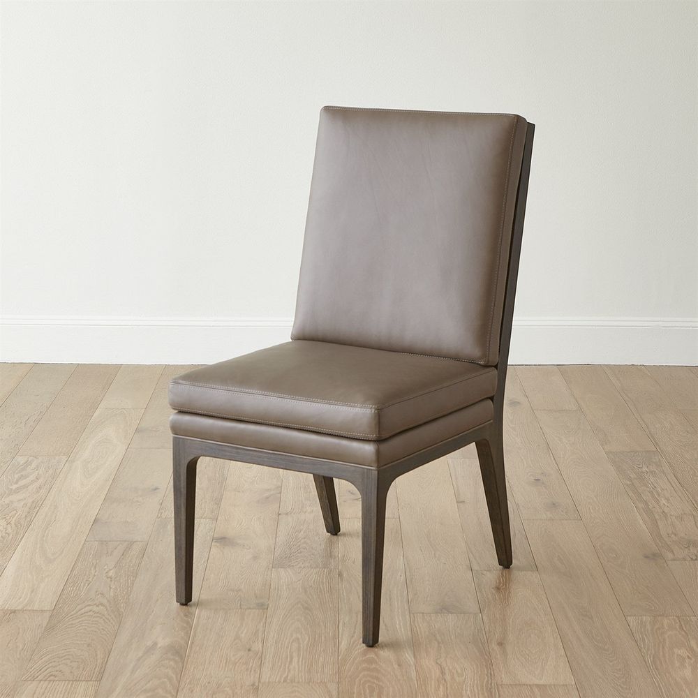 Abbott Dining Chair-Grey Leather