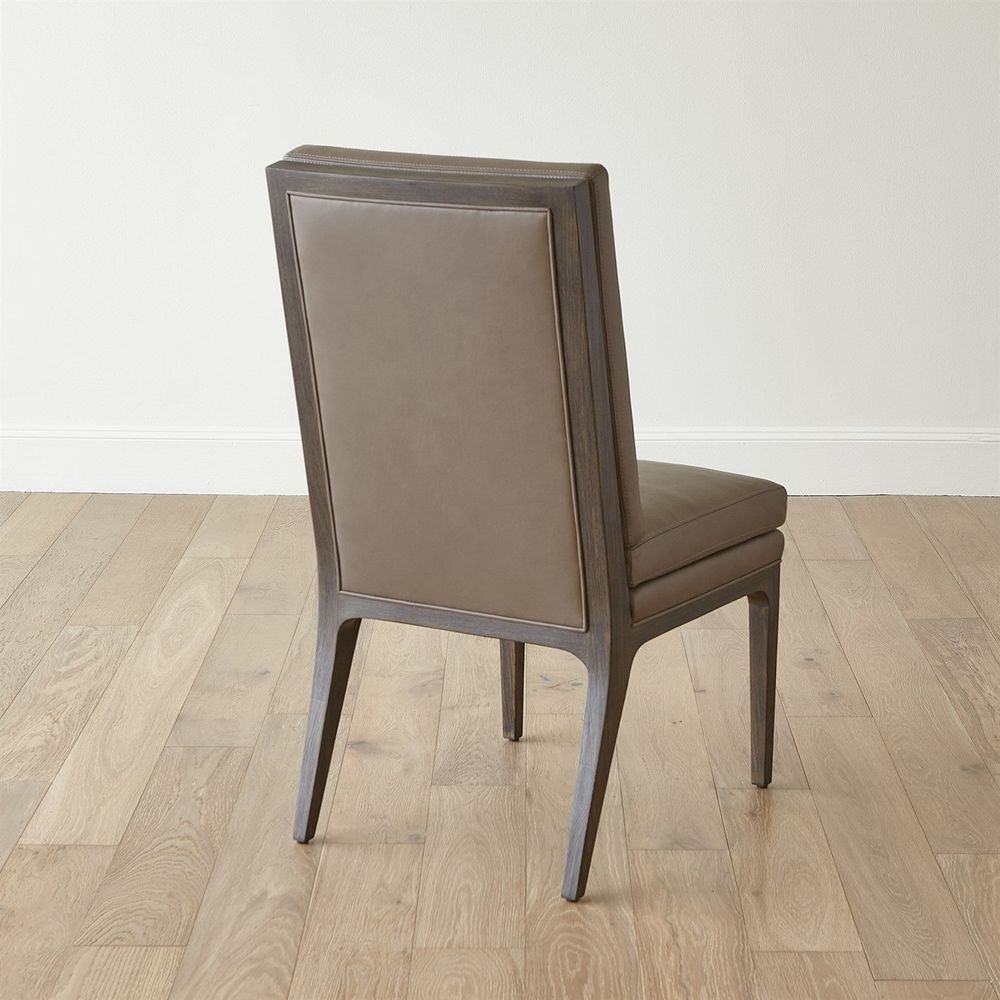 Abbott Dining Chair-Grey Leather