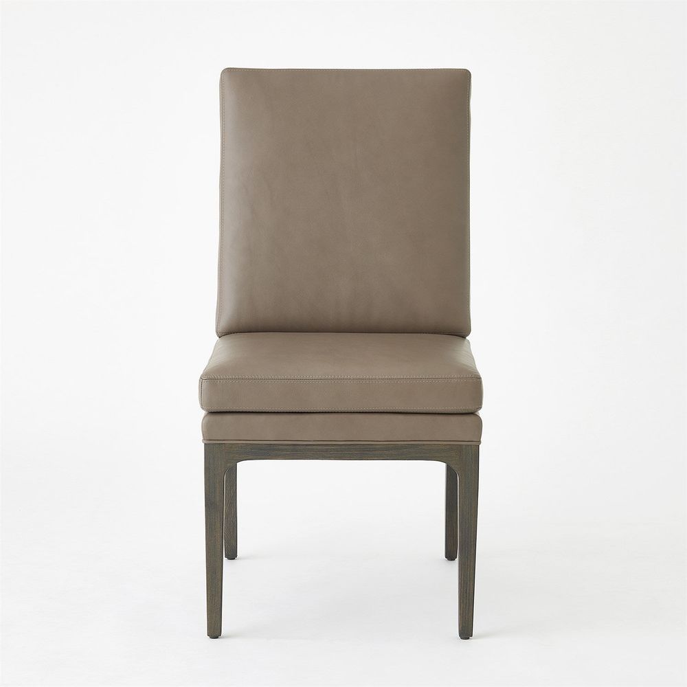 Abbott Dining Chair-Grey Leather