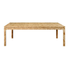 Adams Rectangular Dining Table In Burl Wood