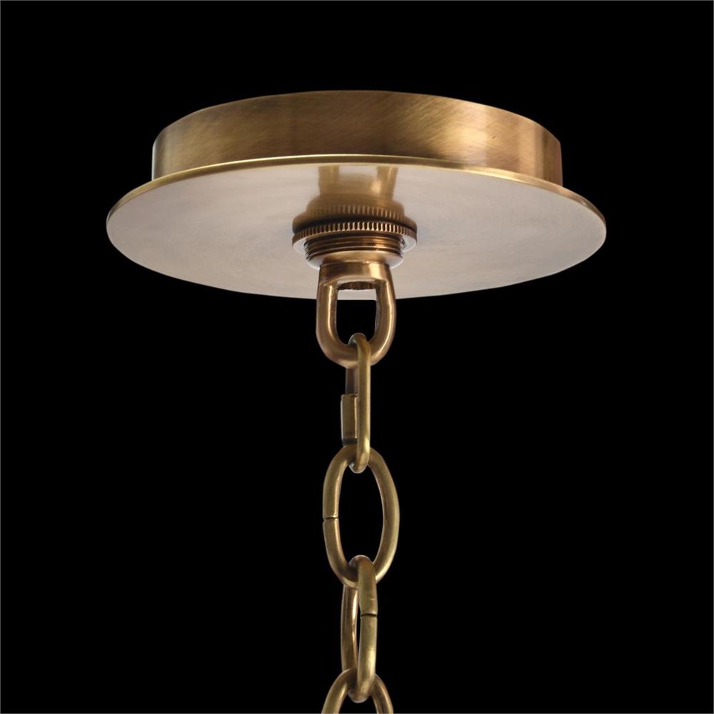 Acrylic And Brass Ten-Light Chandelier - Clear