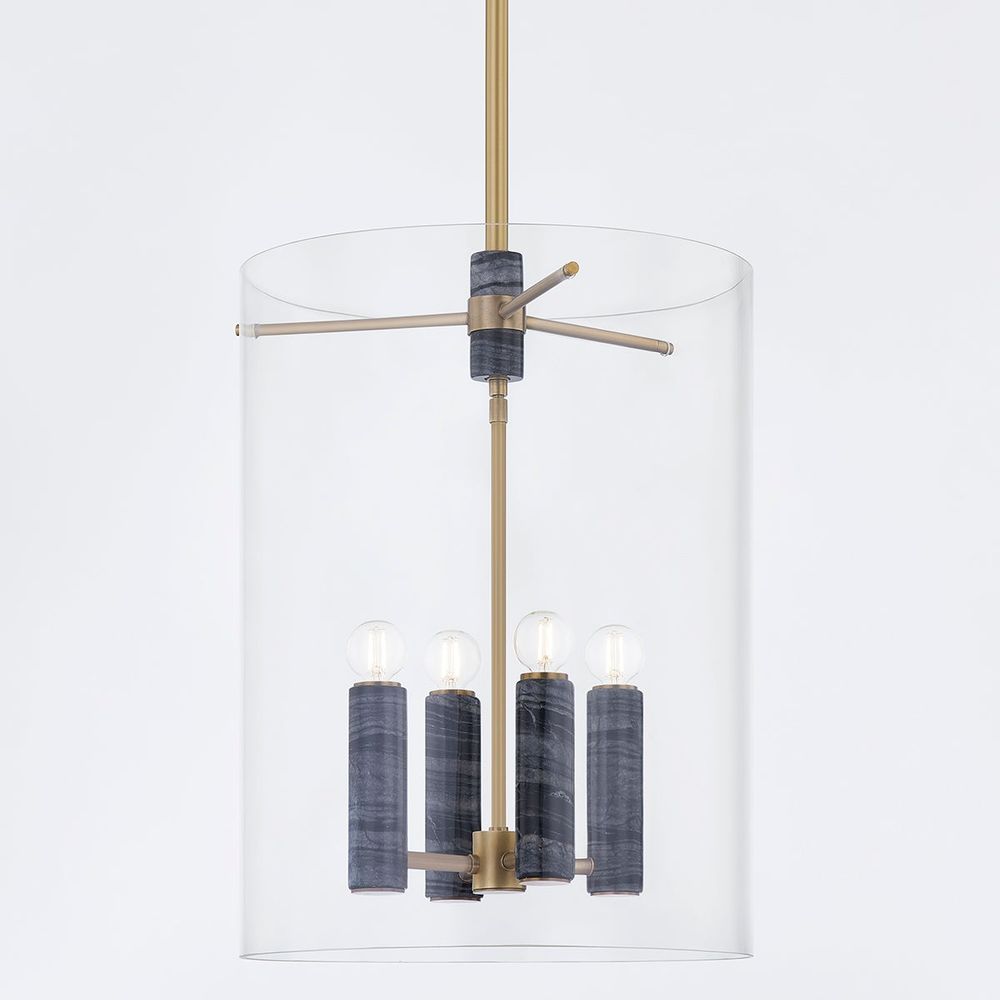 Adonis Lantern - Vintage Brass 4 Lights
