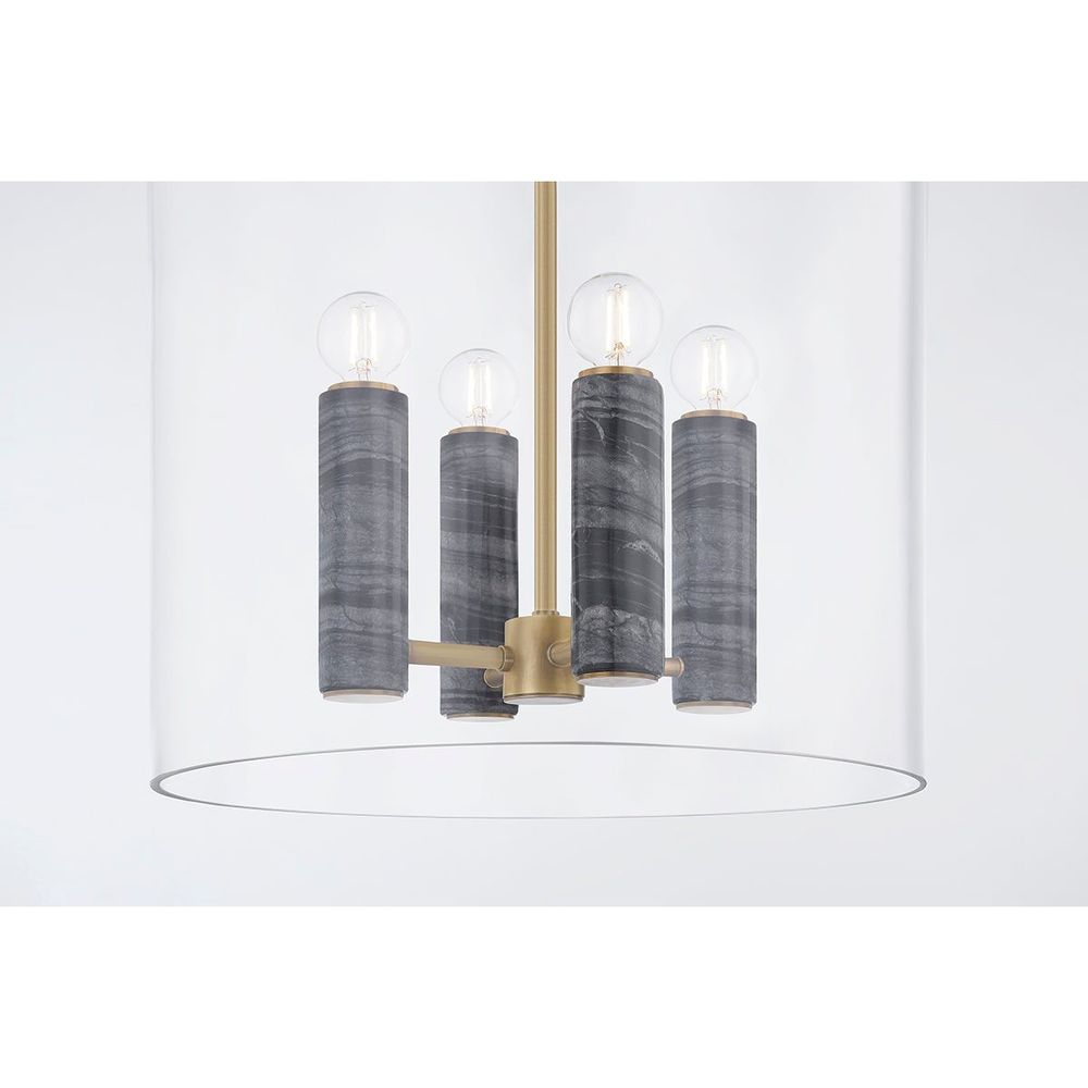 Adonis Lantern - Vintage Brass 4 Lights
