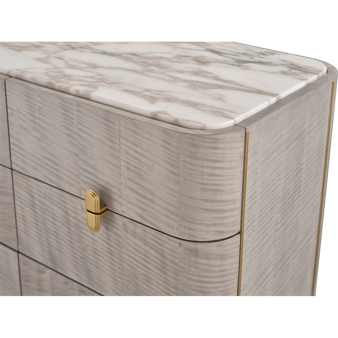 38" Wide 6 Drawer Credenza