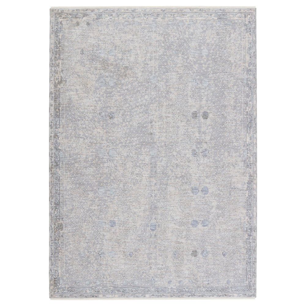 Aalto Floral Light Gray/ Beige Runner Rug (3'X10')