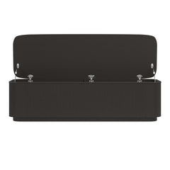 Adoration Fluted Storage Bench with Leather Seat