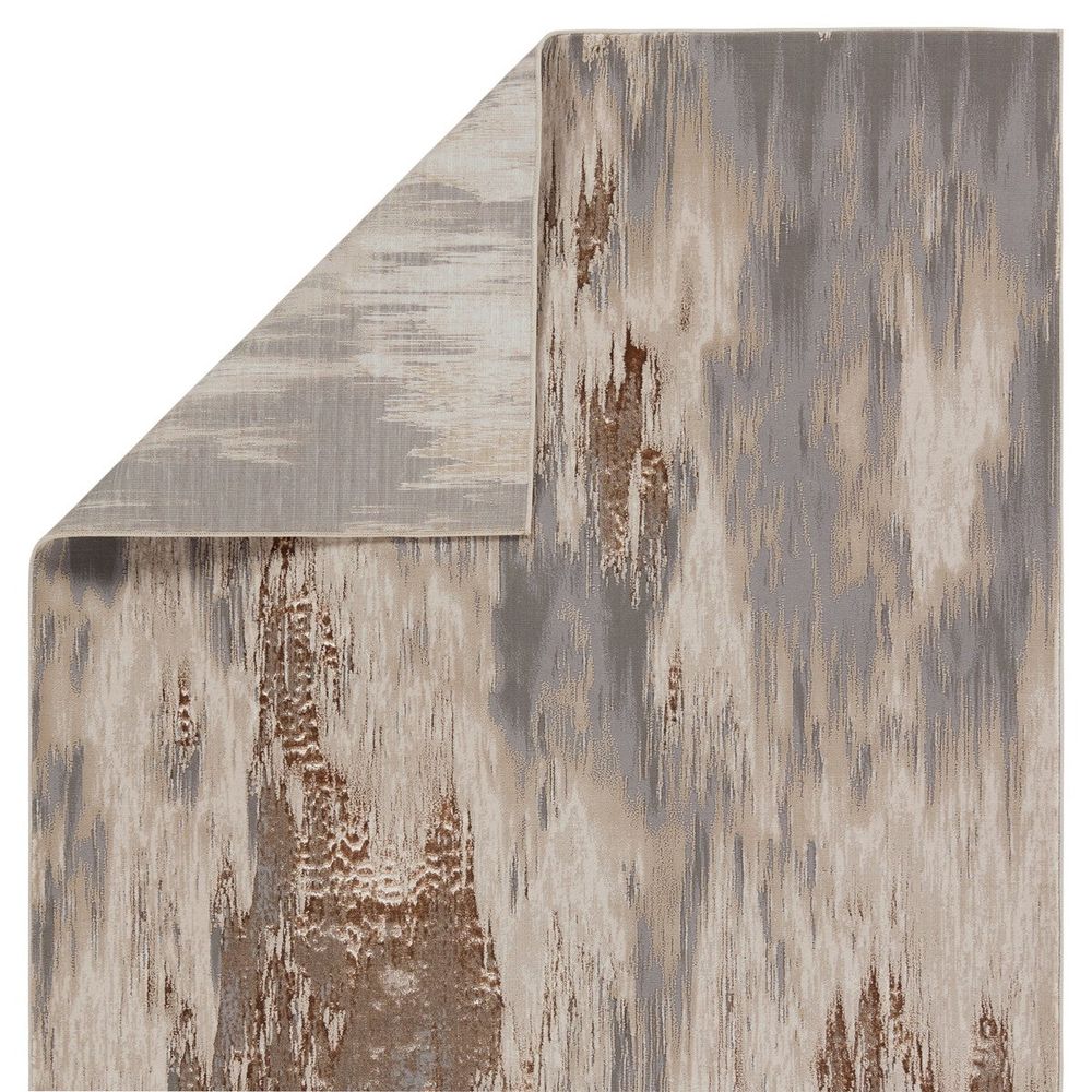 Achilles Abstract Taupe/ Gray Runner Rug (2'2"X8')